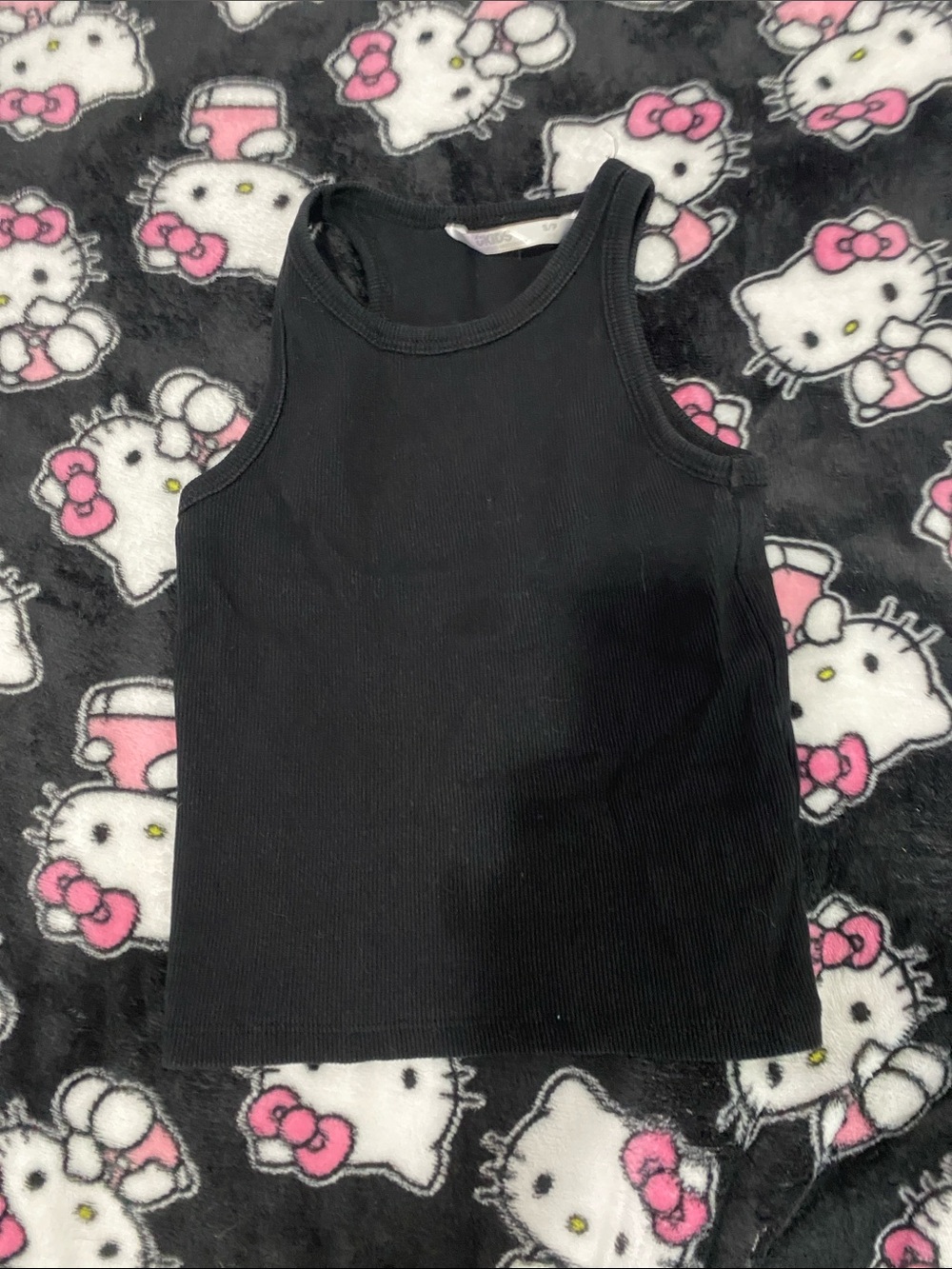 Urban Outfitters Kids Black Ribbed Tank Top